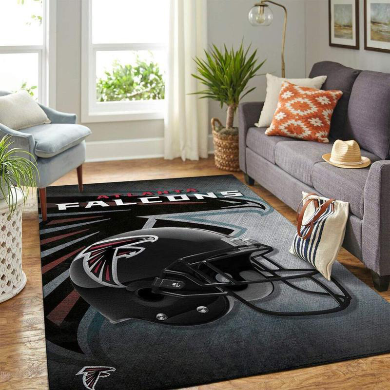 Atlanta Falcon Rug NFL Area Rug Dining Room Rug Indoor Indoor Rug Rectangle Carpet
