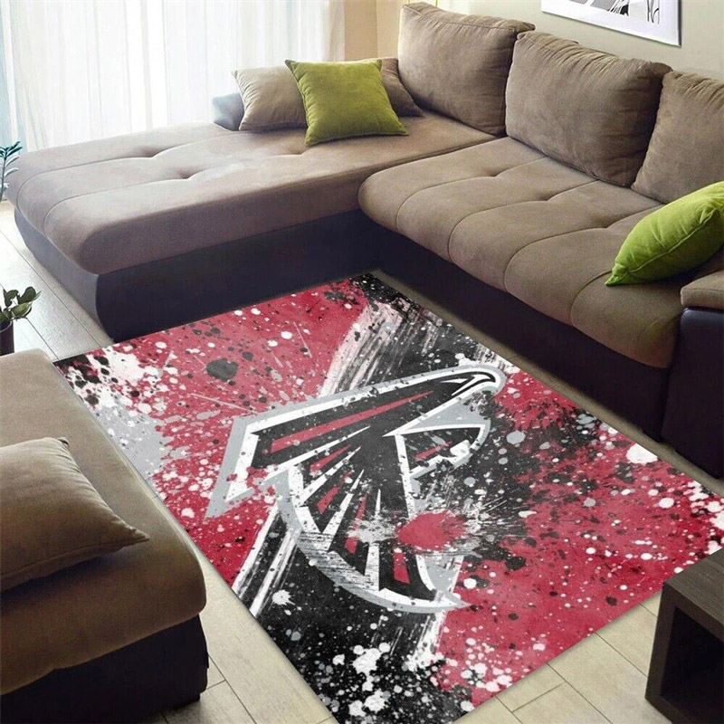 Atlanta Falcon Area Rug NFL Area Rug Kitchen Rug Indoor Indoor Rug Rectangle Carpet