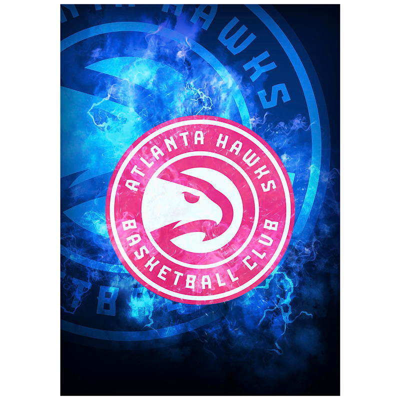 Atlanta Hawks Blanket Sherpa Blanket Throw Blanket