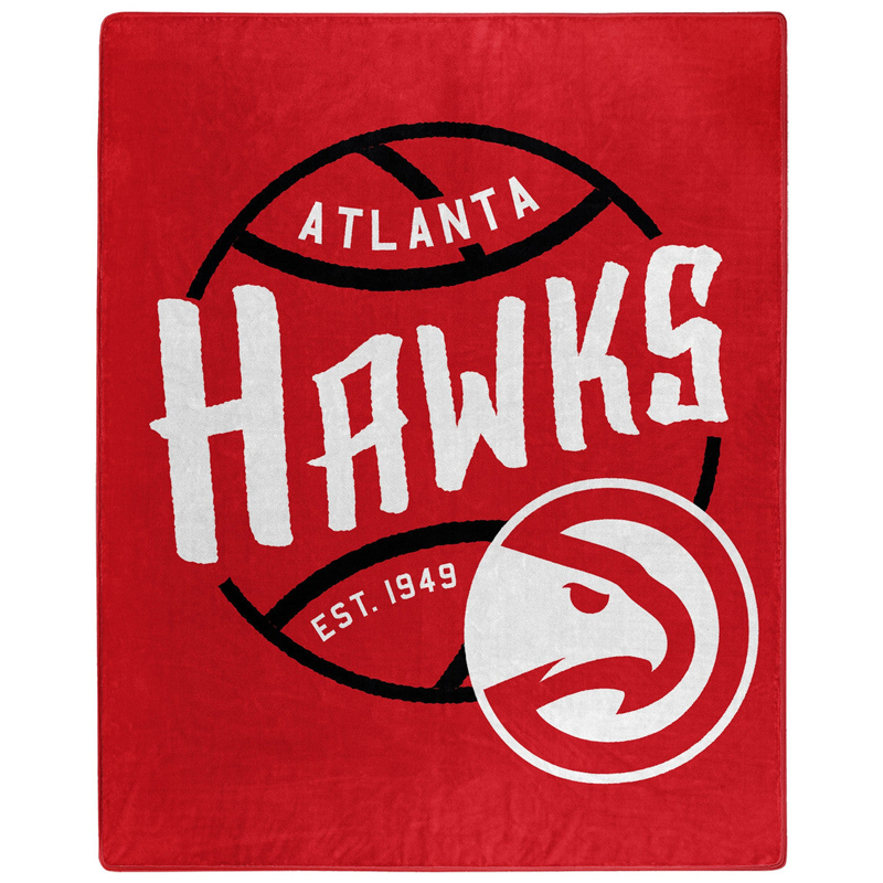 Atlanta Hawks Blanket Sherpa Blanket Throw Blanket
