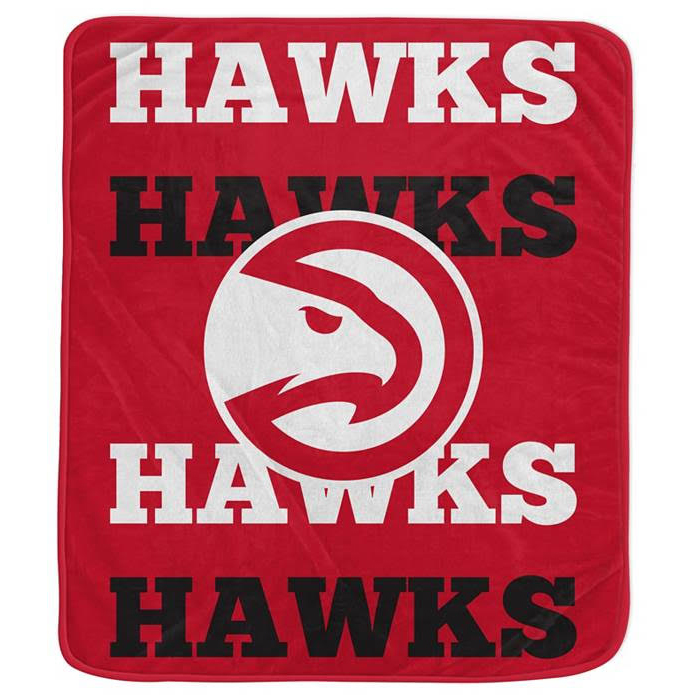 Atlanta Hawks Blanket Sherpa Blanket Throw Blanket