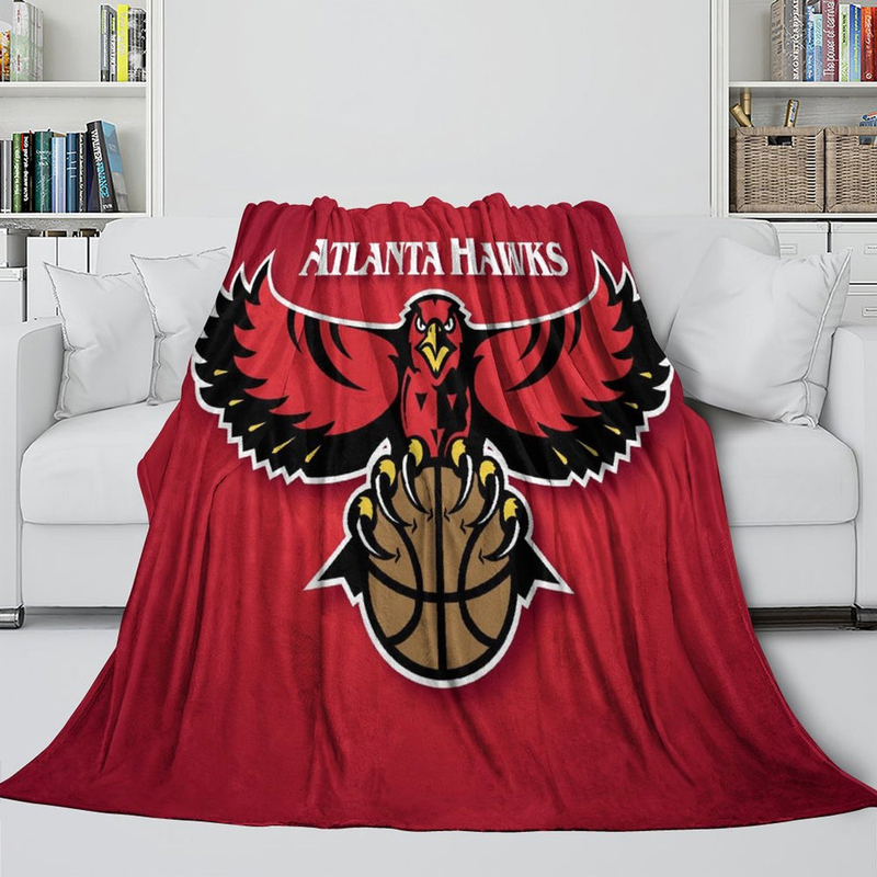 Atlanta Hawks Blankets Sherpa Blanket Throw Blanket