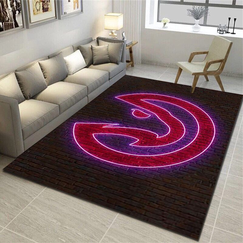 Atlanta Hawks Area Rug NBA Area Rug Kitchen Rug Indoor Rugs Rectangle Carpet