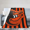 baltimore orioles blanket sherpa blanket throw blanket v1