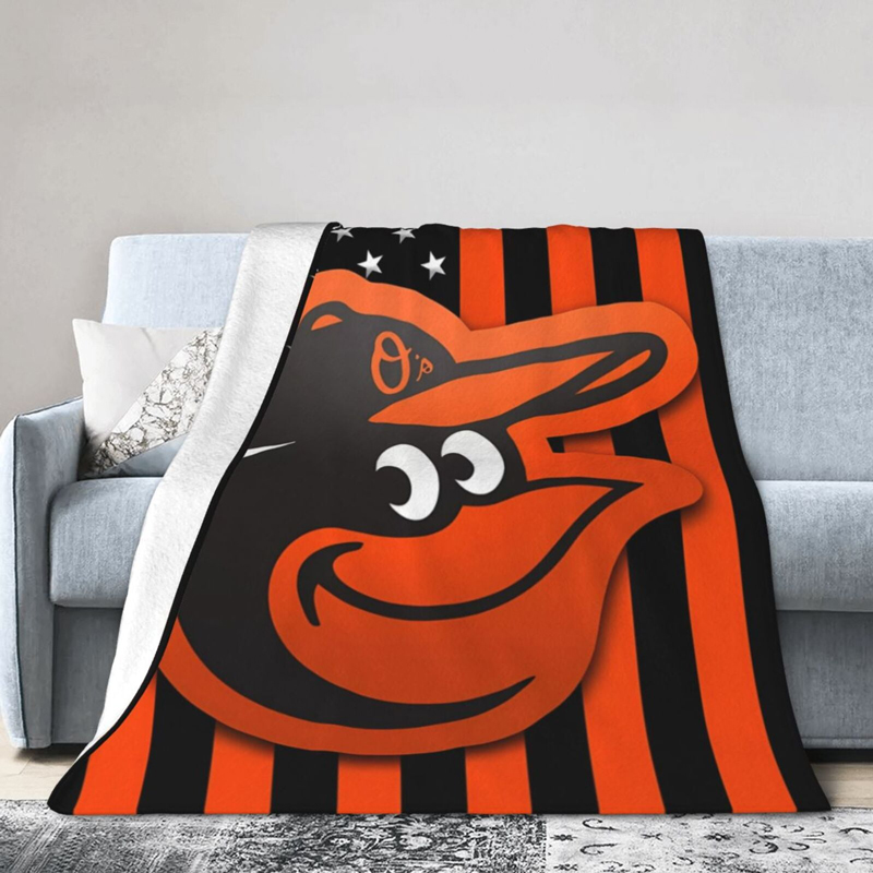 Baltimore Orioles Blanket Sherpa Blanket Throw Blanket