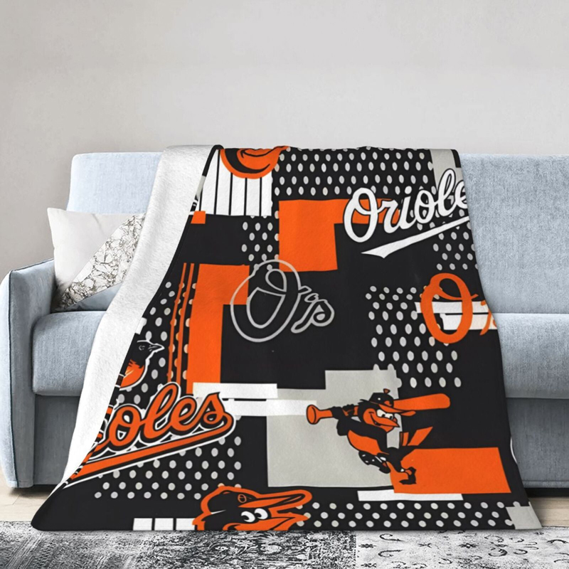 Baltimore Orioles Blanket Sherpa Blanket Throw Blanket