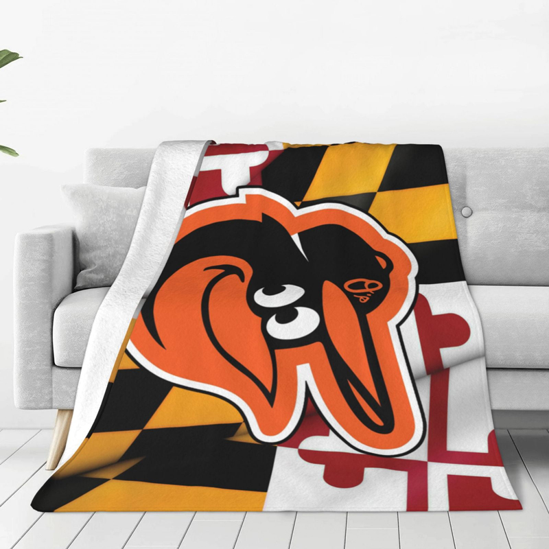 Baltimore Orioles Blanket Sherpa Blanket Throw Blanket