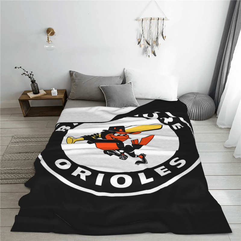 Baltimore Orioles Blanket Sherpa Blanket Throw Blanket