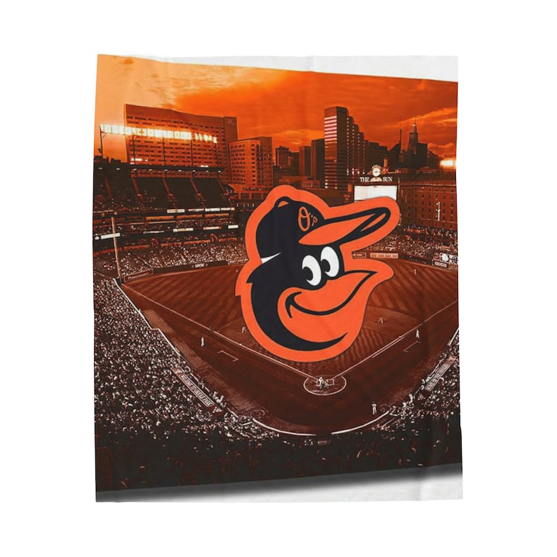 Baltimore Orioles Blanket Sherpa Blanket Throw Blanket