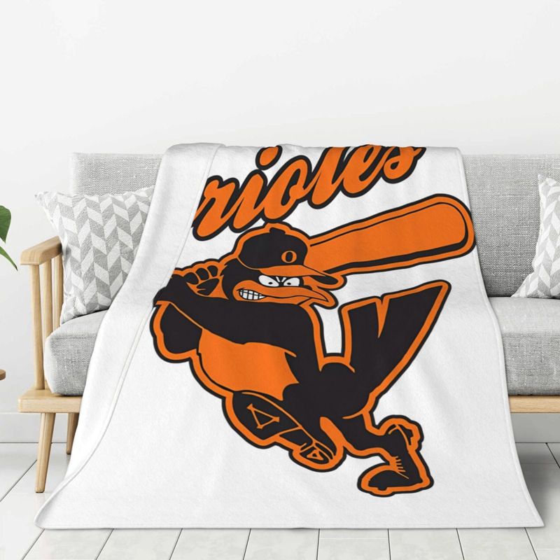 Baltimore Orioles Blankets Sherpa Blanket Throw Blanket