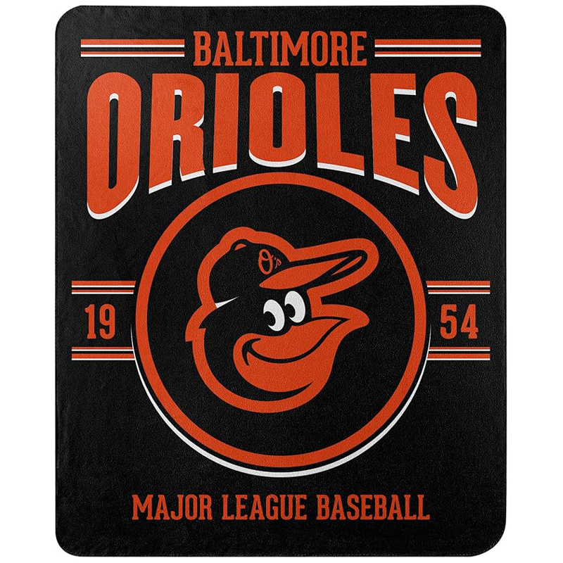 Baltimore Orioles Blankets Sherpa Blanket Throw Blanket