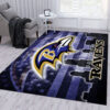 baltimore ravens area rug living room rug floor rug regtangle carpet home decor ver 152