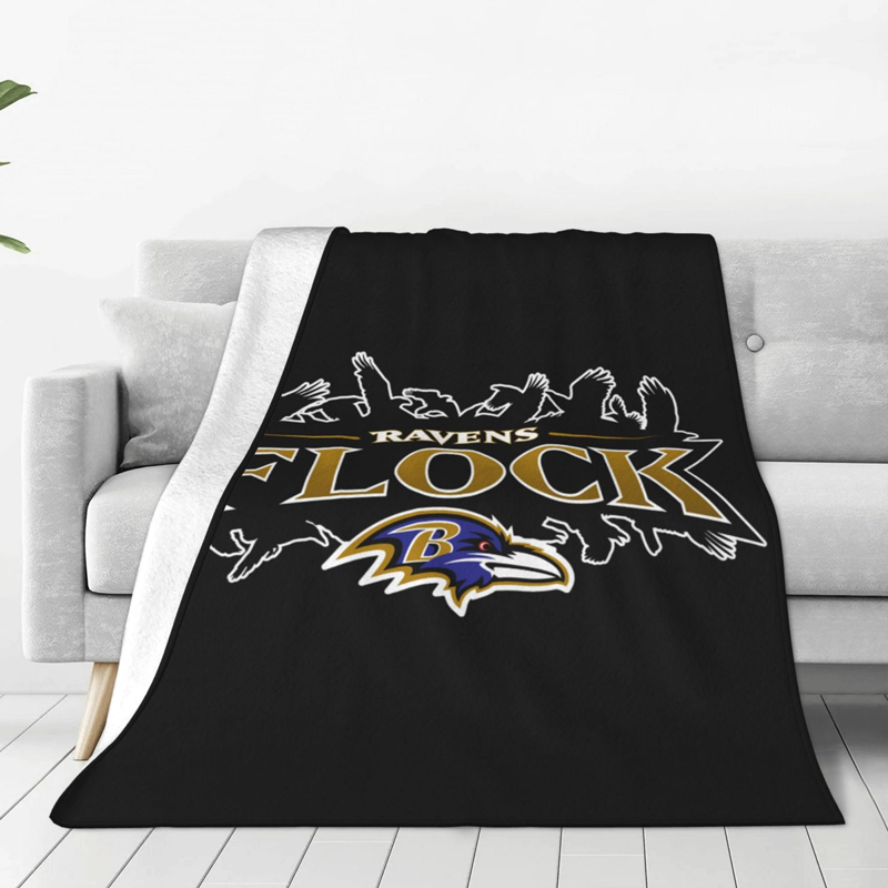 Baltimore Ravens Blanket FLeece Blanket Throw Blanket
