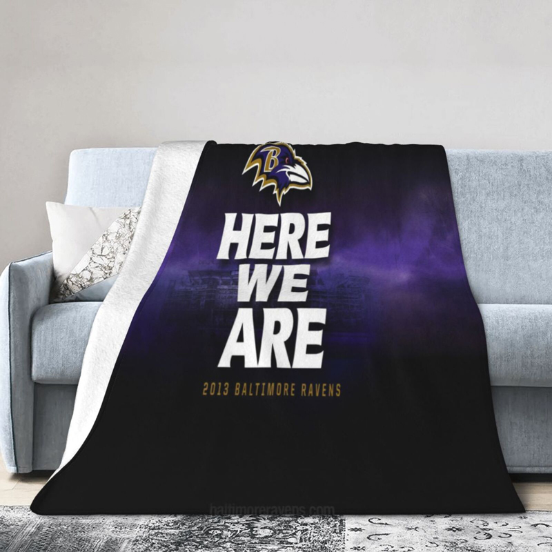 Baltimore Ravens Blanket FLeece Blanket Throw Blanket