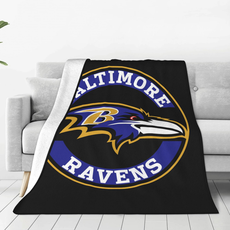 Baltimore Ravens Blanket FLeece Blanket Throw Blanket