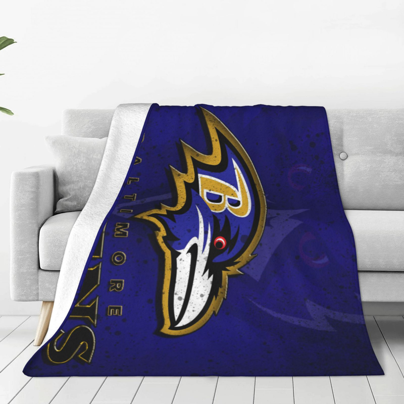 Baltimore Ravens Blanket FLeece Blanket Throw Blanket