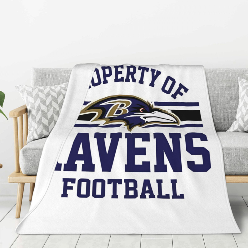 Baltimore Ravens Blanket FLeece Blanket Throw Blanket