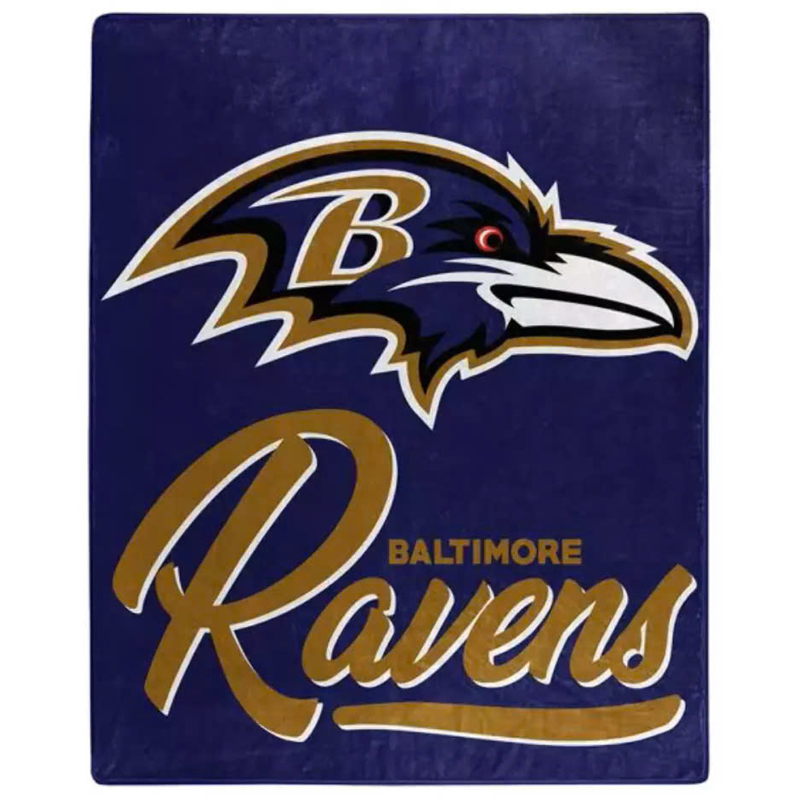 Baltimore Ravens Blanket FLeece Blanket Throw Blanket