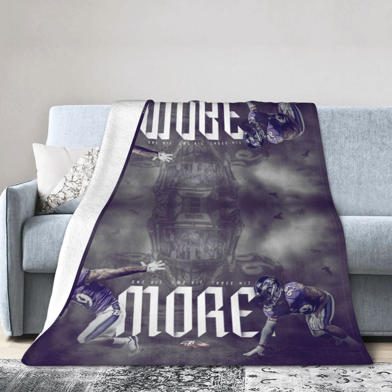 Baltimore Ravens Blanket FLeece Blanket Throw Blanket