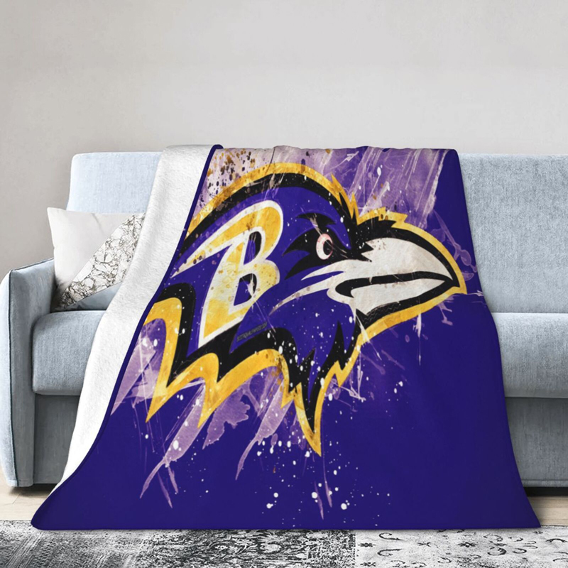 Baltimore Ravens Blanket FLeece Blanket Throw Blanket