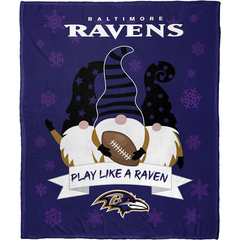 Baltimore Ravens Blanket FLeece Blanket Throw Blanket