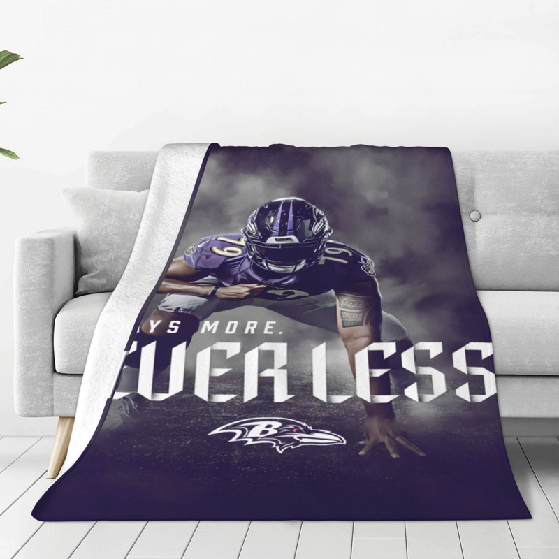 Baltimore Ravens Blanket FLeece Blanket Throw Blanket