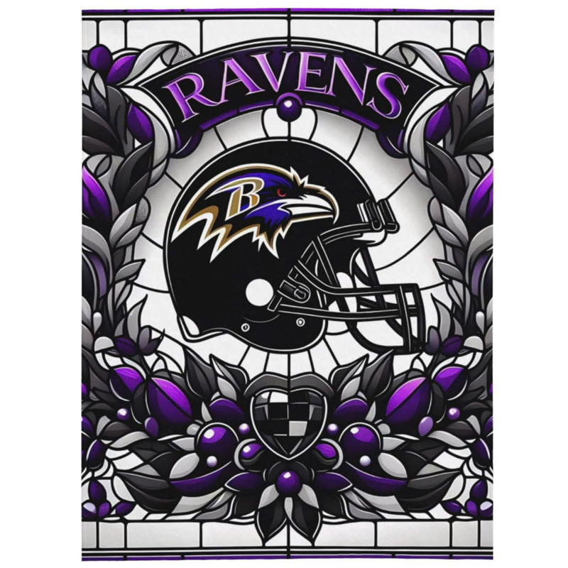 Baltimore Ravens Blanket FLeece Blanket Throw Blanket