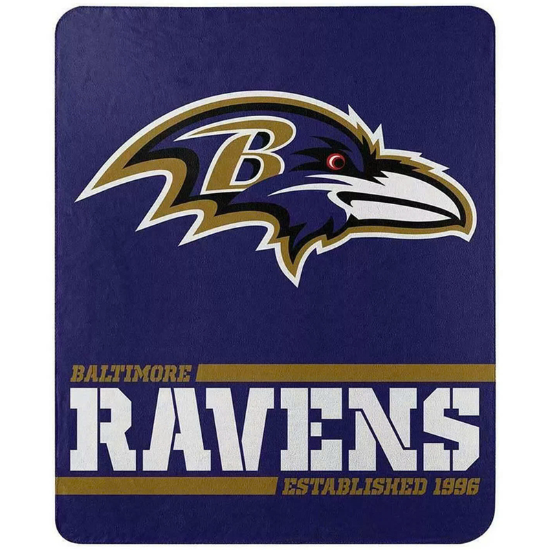 Baltimore Ravens Blanket Sherpa Blanket Throw Blanket