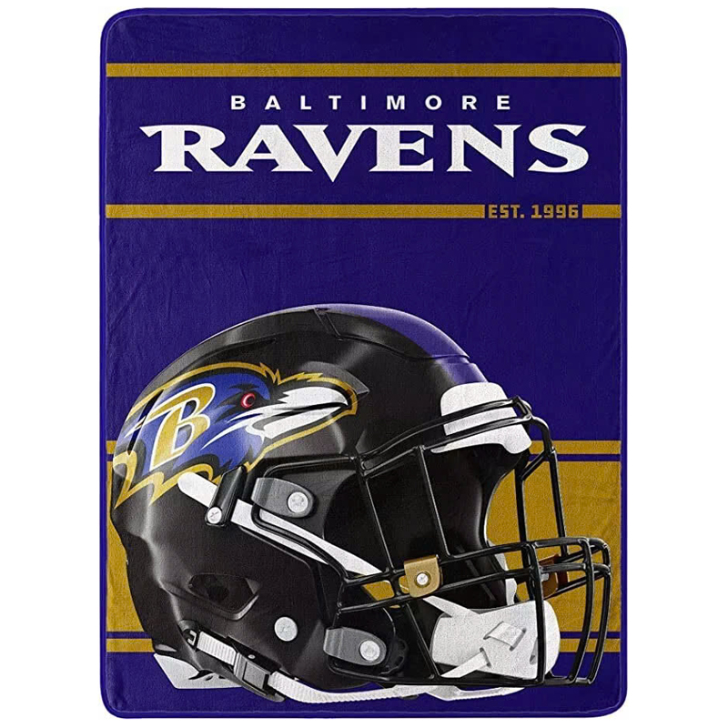 Baltimore Ravens Blanket Sherpa Blanket Throw Blanket