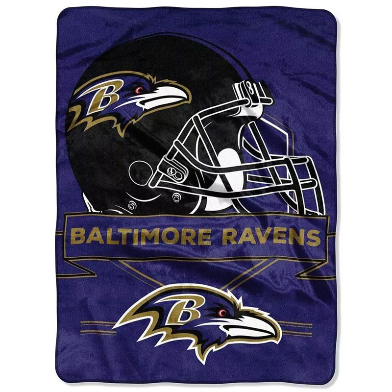 Baltimore Ravens Blanket Sherpa Blanket Throw Blanket