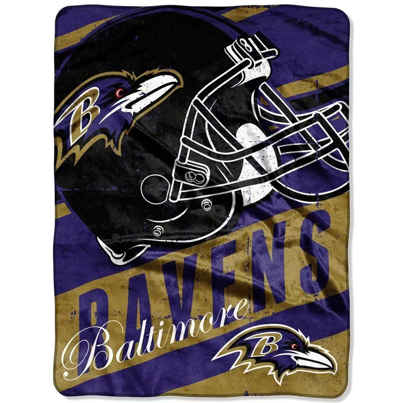 Baltimore Ravens Blanket Sherpa Blanket Throw Blanket