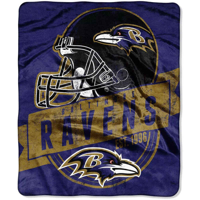Baltimore Ravens Blanket Sherpa Blanket Throw Blanket