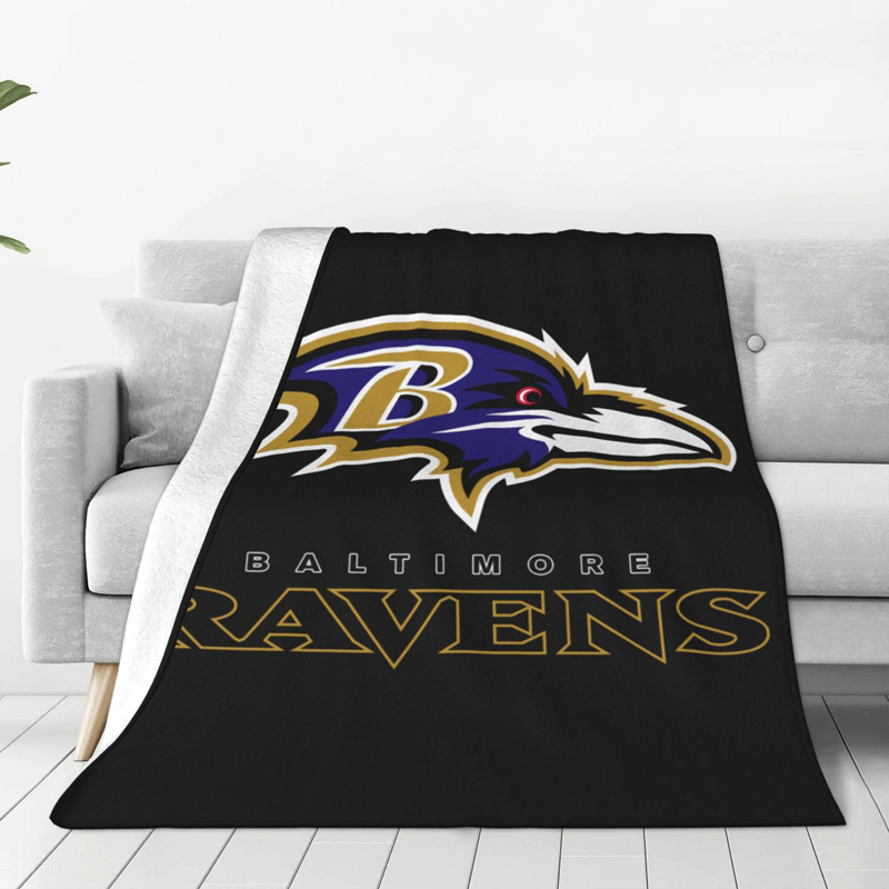 Baltimore Ravens Blanket Sherpa Blanket Throw Blanket