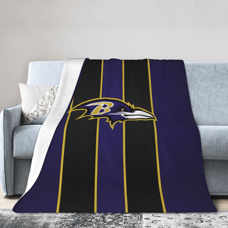 Baltimore Ravens Blanket Sherpa Blanket Throw Blanket
