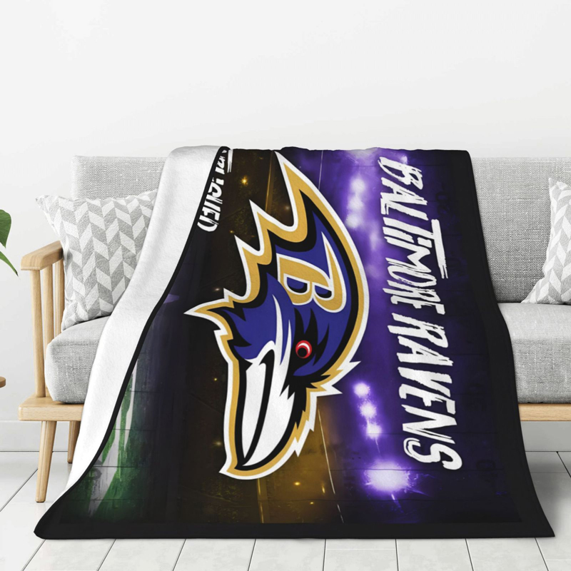 Baltimore Ravens Blanket Sherpa Blanket Throw Blanket