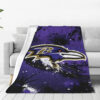 baltimore ravens blanket sherpa blanket throw blanket v36