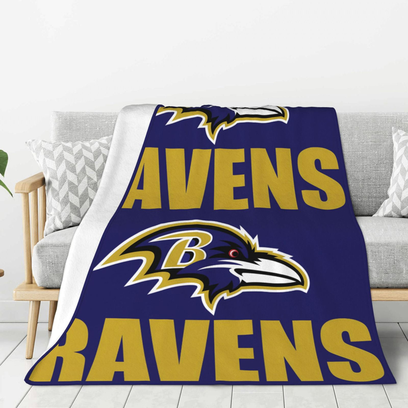 Baltimore Ravens Blanket Sherpa Blanket Throw Blanket