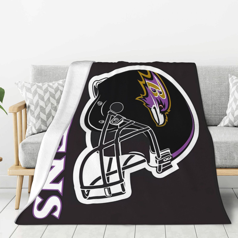 Baltimore Ravens Blanket Sherpa Blanket Throw Blanket