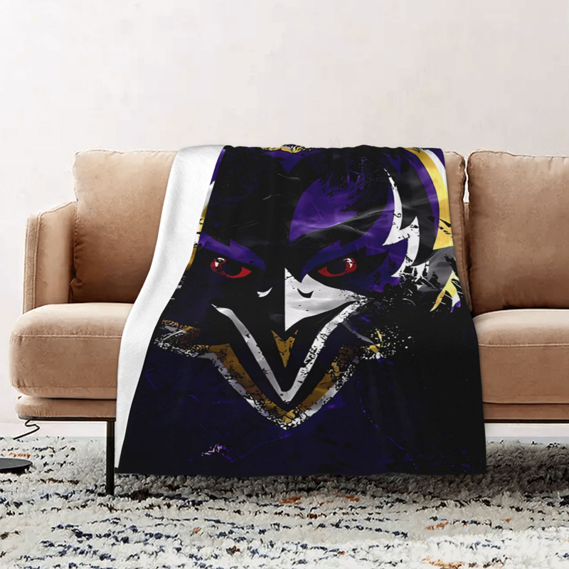 Baltimore Ravens Blanket Sherpa Blanket Throw Blanket