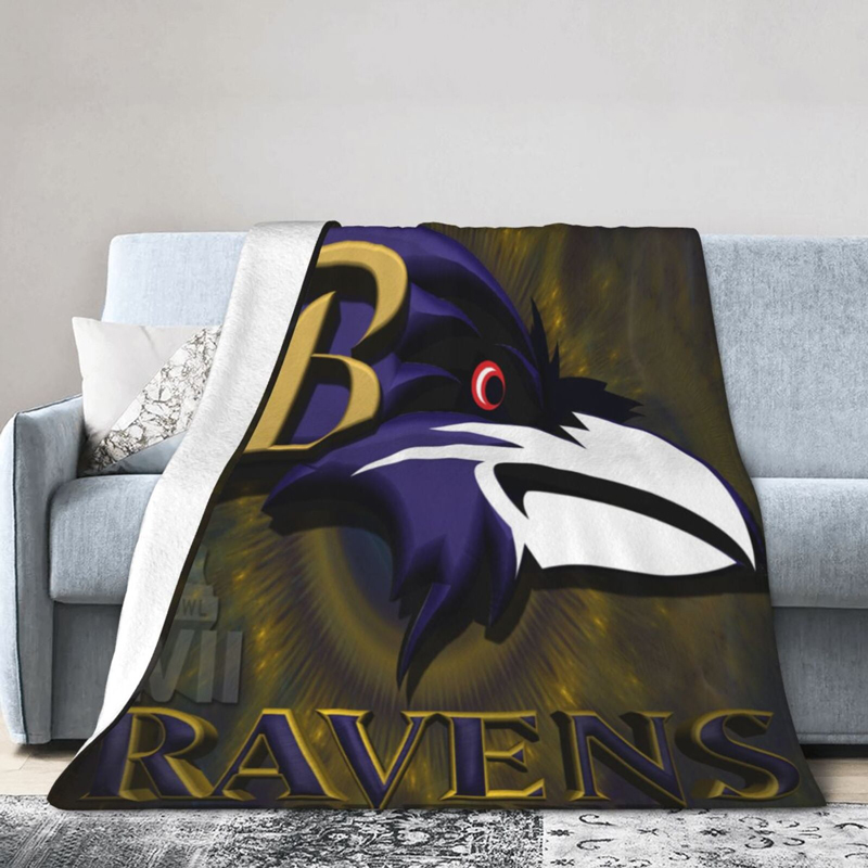 Baltimore Ravens Blanket Sherpa Blanket Throw Blanket