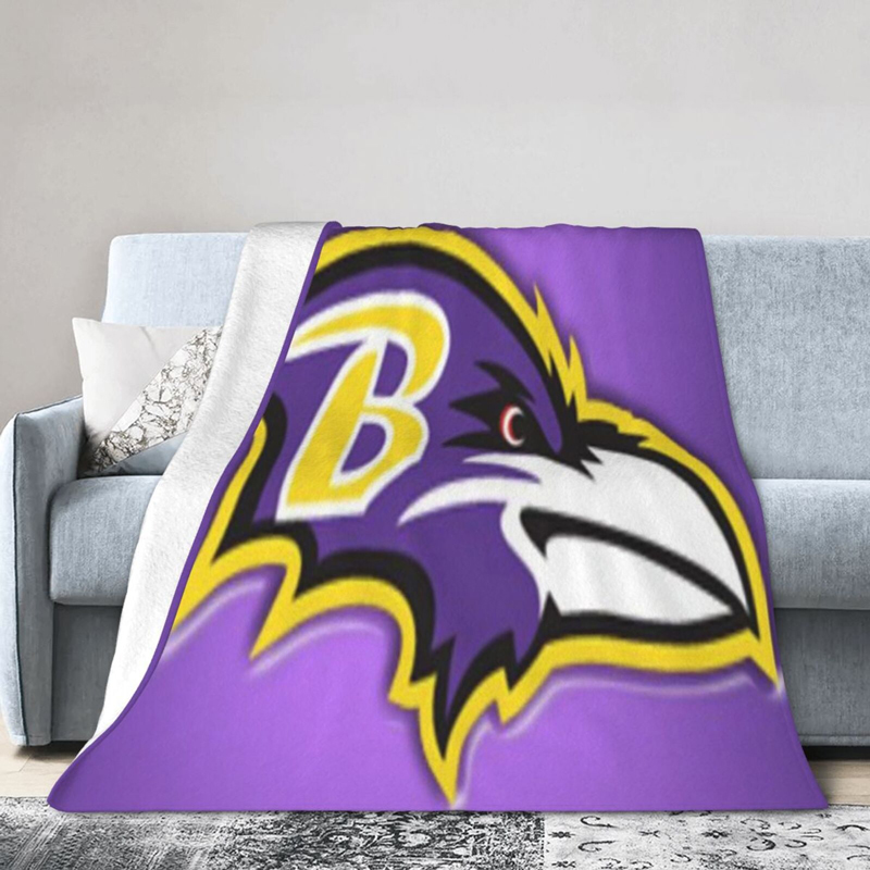 Baltimore Ravens Blanket Sherpa Blanket Throw Blanket