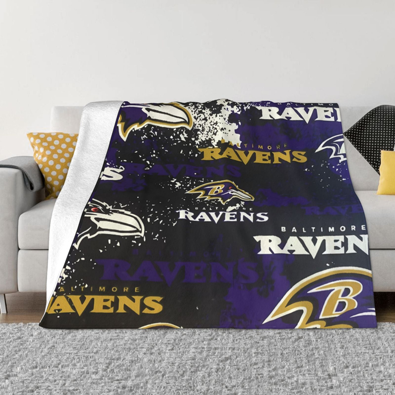Baltimore Ravens Blanket Sherpa Blanket Throw Blanket