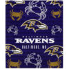 Baltimore Ravens Blankets FLeece Blanket Throw Blanket baltimore ravens blankets fleece blanket throw blanket v124