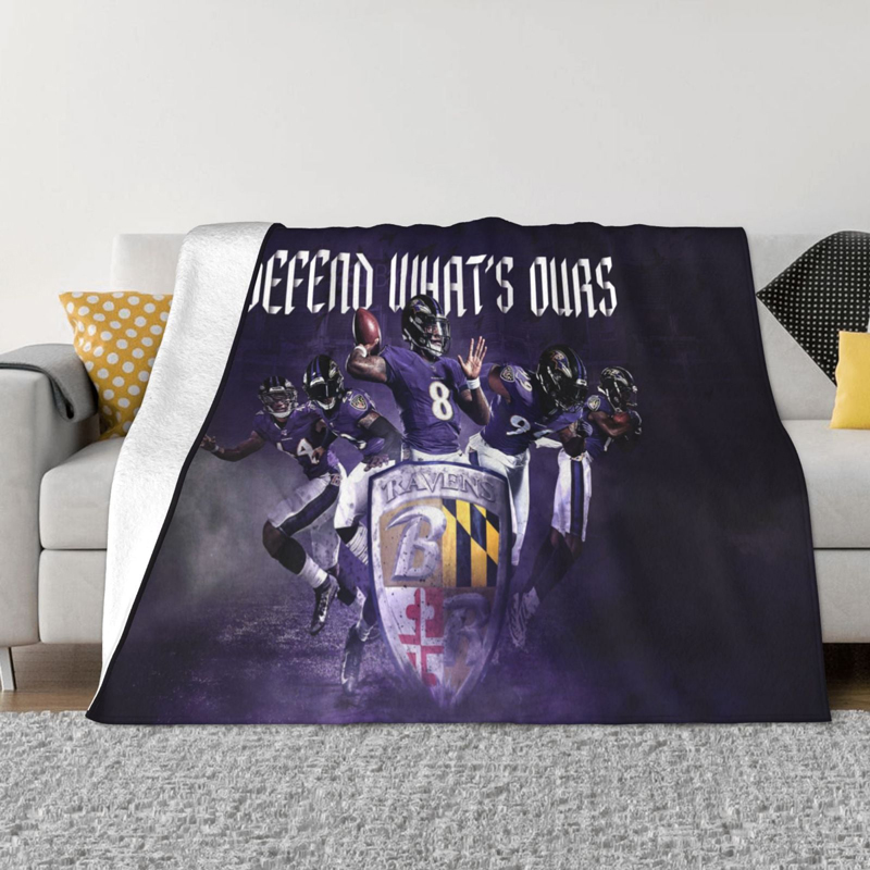 Baltimore Ravens Blankets FLeece Blanket Throw Blanket