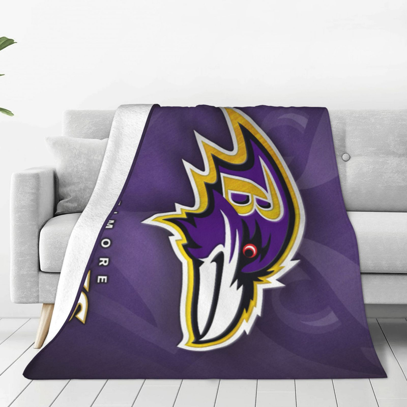 Baltimore Ravens Blankets Sherpa Blanket Throw Blanket