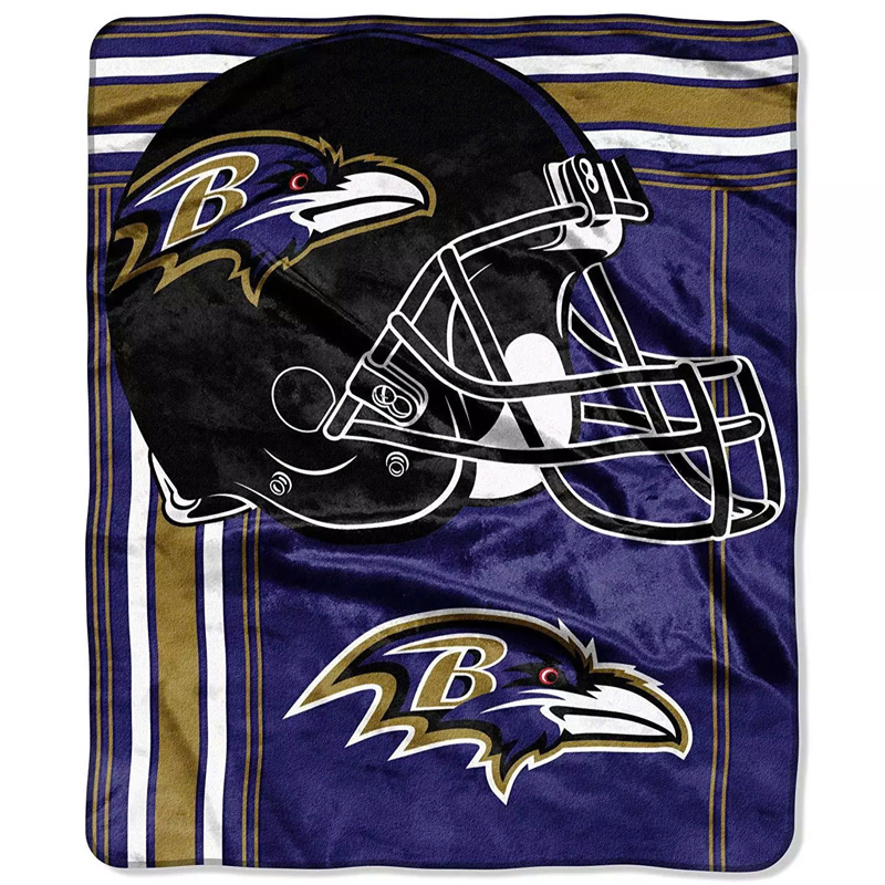 Baltimore Ravens Blankets Sherpa Blanket Throw Blanket