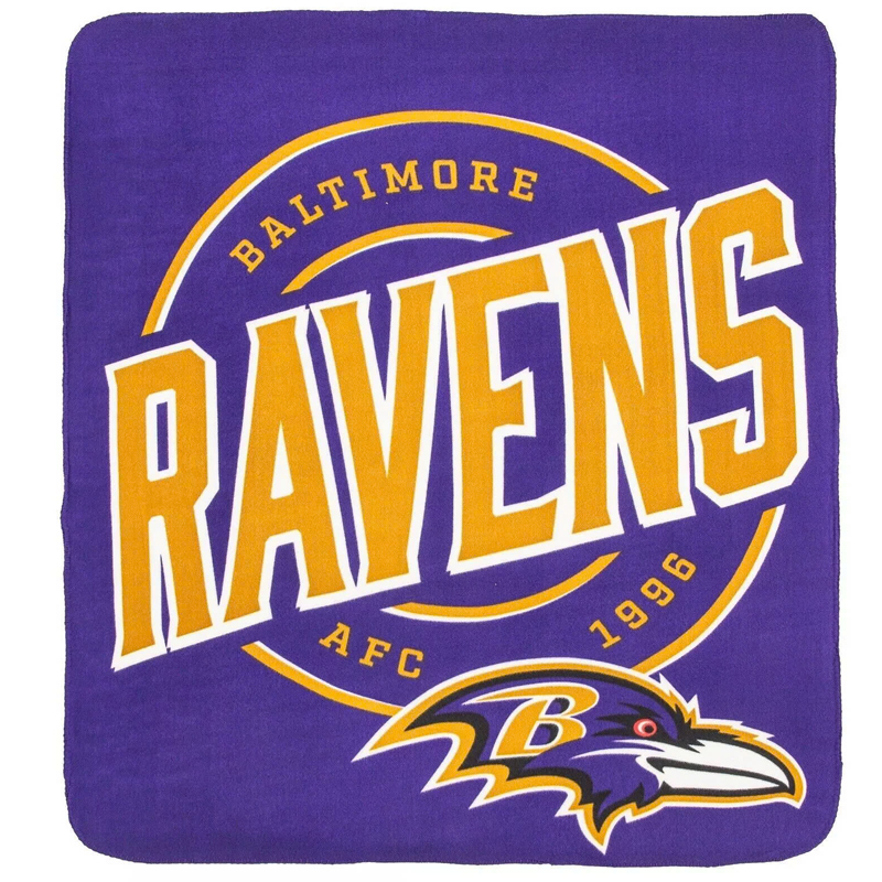 Baltimore Ravens Blankets Sherpa Blanket Throw Blanket