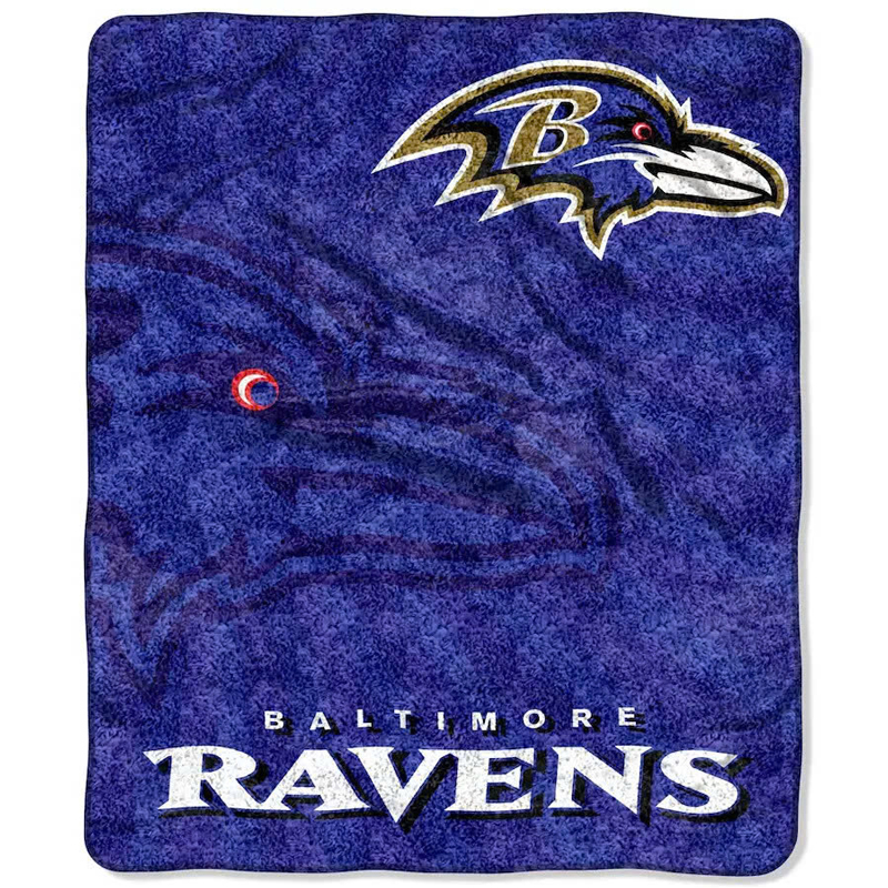 Baltimore Ravens Blankets Sherpa Blanket Throw Blanket