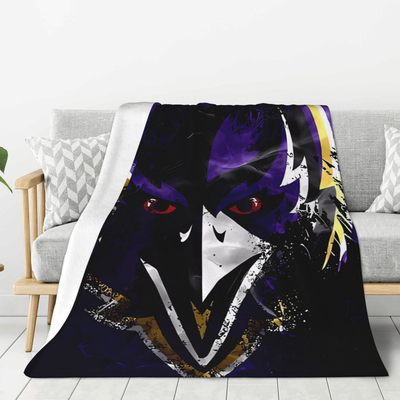 Baltimore Ravens Blankets Sherpa Blanket Throw Blanket