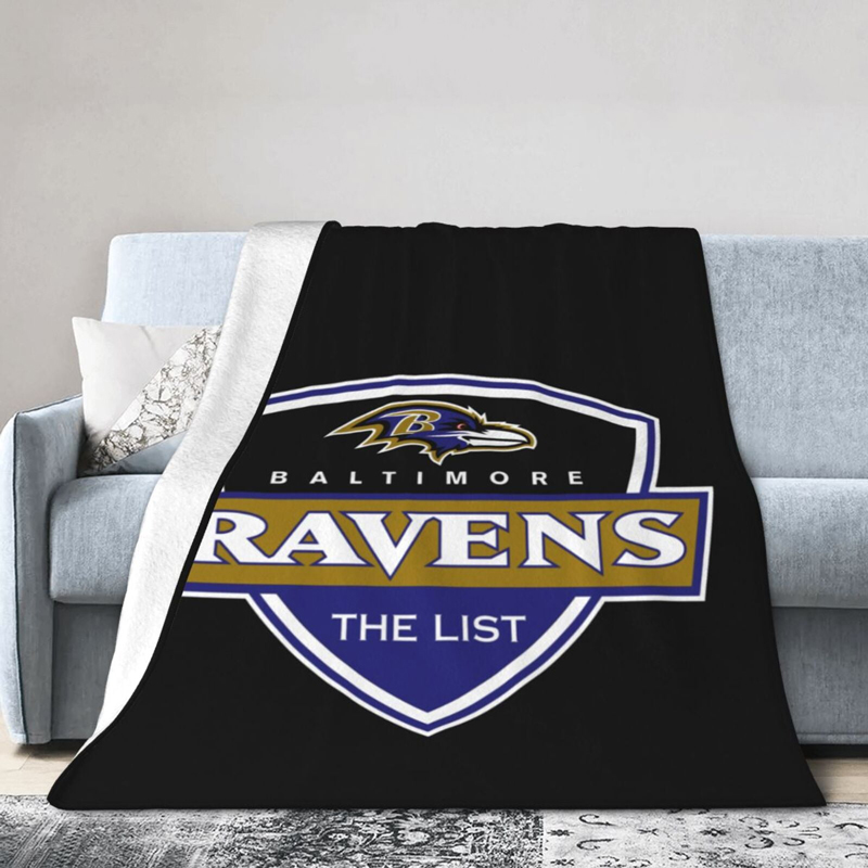 Baltimore Ravens Blankets Sherpa Blanket Throw Blanket